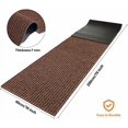 thumbnail image 3 of 1 Roll Large Semi Finished Outdoor Mat 16 x 79 Inch Narrow Door Mat Non Slip Boot Rugs Waterproof Carpet Roll for Bathroom Entryway Indoor Outdoor (Coffee), 3 of 7
