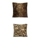 thumbnail image 1 of 2pcs 18 '' X 18 '' Corto Cojín De Piel Decorativo Almohada Cubre Animal Tema Imprimir Square Throw Funda De Almohada De Colchón BLESIY Funda de almohada de estampado de animales, 1 of 8