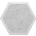 thumbnail image 2 of Apollo Tile   5 Pack White 12-in Hexagon Polished Marble Mosaic Tile (4.30 Sq ft/case), 2 of 4