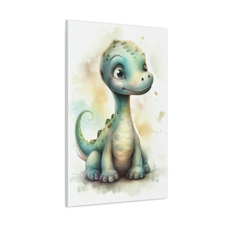 

Watercolor Bronto Painting 2 - Nursery Collection- Bedtime Stories