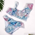 thumbnail image 2 of Shadoumai Tween Girls Swimsuit Two Piece Bathing Suit Floral Print Bikini Sets with Chest Pad Size 6-15 Years, 2 of 7