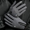 thumbnail image 4 of Soidarity Guantes de invierno resistentes a la intemperie para mujer, guantes cálidos para montar con pantalla táctil, calentador de mano Unisex para Ciclismo  azul oscuro M Soidarity OD002177-03, 4 of 6