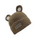 thumbnail image 2 of Gorro de invierno para bebé, bonito gorro de nieve a prueba de viento, gorro unisex, gorro con orejeras a la moda Marrón, 2 of 9