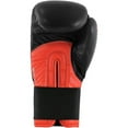 thumbnail image 5 of Adidas Boxing and Kickboxing Gloves - Hybrid 100 - for Men and Women - for Punching, Fitness and Heavy Bags - Black/Red, 12oz, 5 of 7