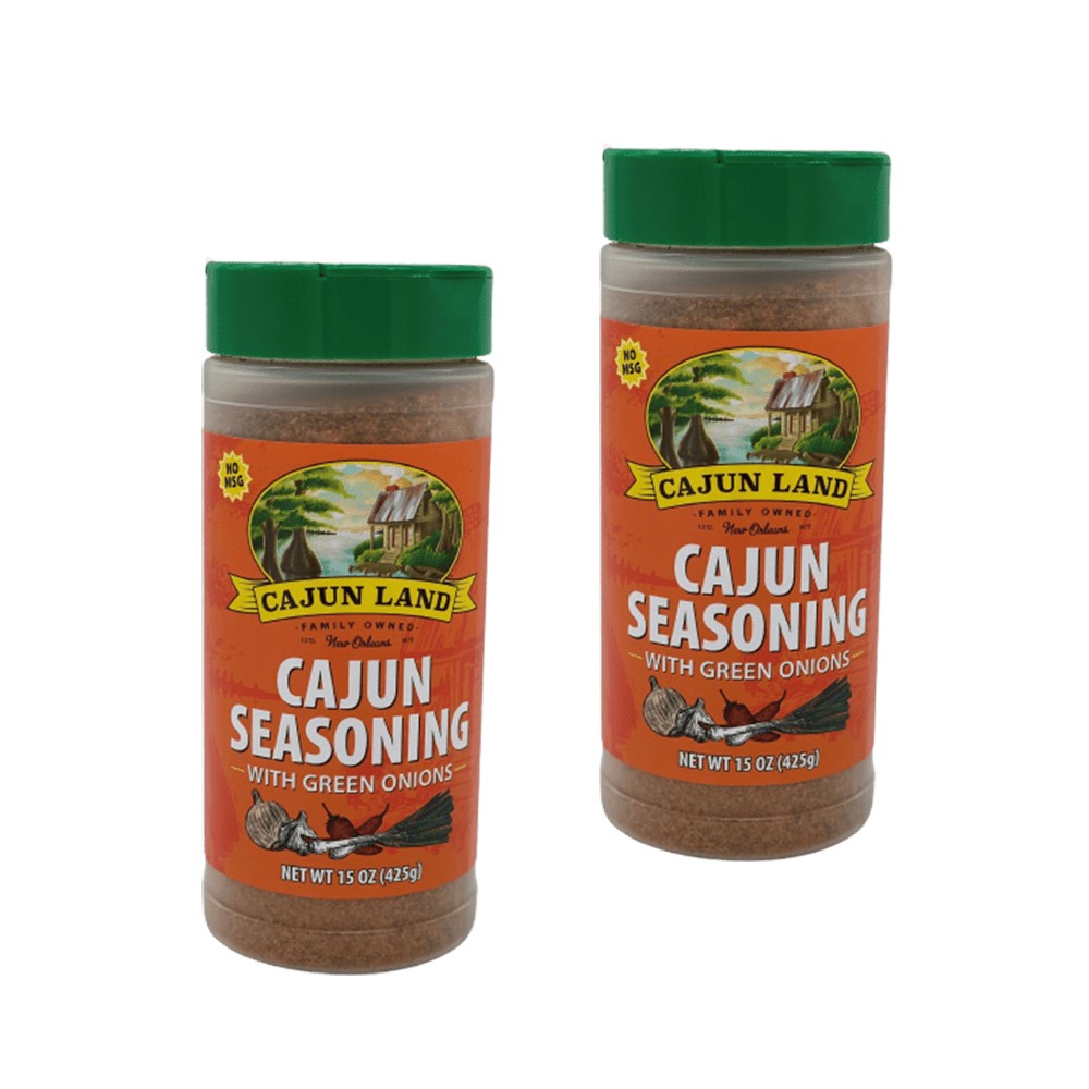 Cajun Land Cajun Seasoning with Green Onions 15 oz Pack of 2