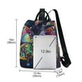 thumbnail image 3 of FORMRS Women's Travel Backpack Purse Anti-Theft Hidden Pockets Casual Shoulder Bag, Psychedelic Butterfly Pattern, 3 of 7