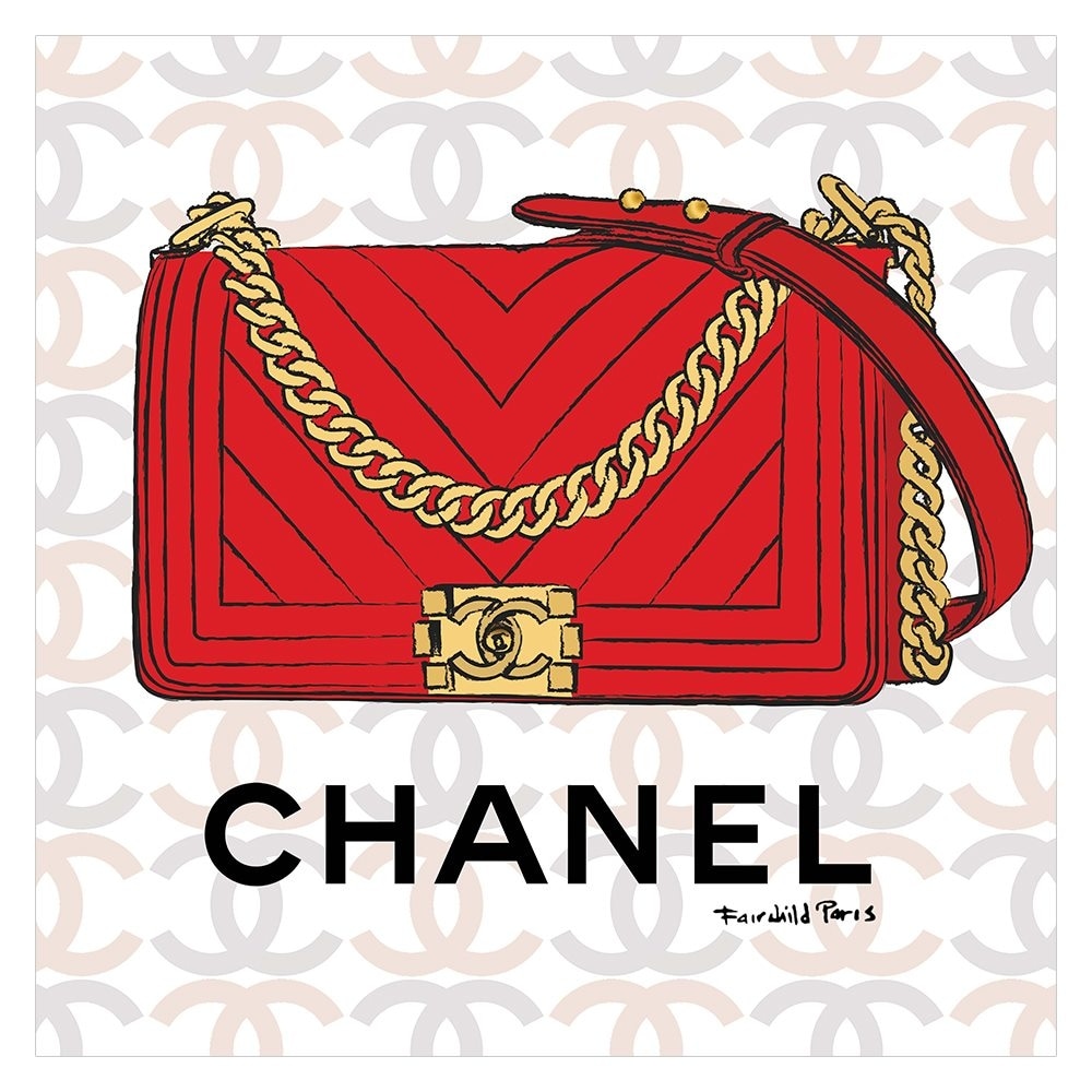 GLAM FASHION PURSE BAG - 14"x14" Canvas Artwork - Multi-Color 16 x 20