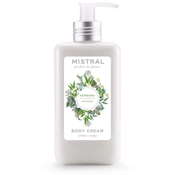 Mistral Crema Corporal Orgánica Karité y Oliva - Verbena de Limón - Hecho en Francia 10 Fl Oz