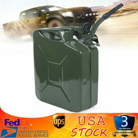 5 Gallon Gas Can 20L Fuel Container  Emergency Backup Diesel Tank