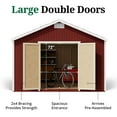 thumbnail image 4 of Little Cottage Co. 12x14 Classic Gable Shed with Floor, Outdoor Wood Storage Shed Do-It-Yourself Precut Kit, 4 of 14
