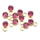 thumbnail image 1 of 10 colgantes de diamantes de imitación DIY con agujero para colgar, conector de cuentas de cristal redondo 4 mm, 1 of 9