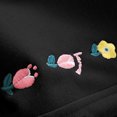 thumbnail image 4 of Agkizg Summer Toddler Baby Girl's Casual Pants,Middle Aged Girls' Cotton Embroidered Printed Elastic Waistband With Side Pockets and Ankle Binding Casual Pants, 4 of 5