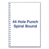 Alliance, Perforated and Punched Laser Cut Sheets, 44-Hole Side Punched, 20 lb. Bond Weight, 8.5 x 11, White, 500/Ream | Bundle of 10 Reams, Paper