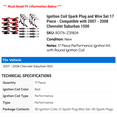 thumbnail image 2 of Ignition Coil Spark Plug and Wire Set 17 Piece - Compatible with 2007 - 2008 Chevy Suburban 1500, 2 of 2