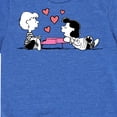 thumbnail image 3 of Peanuts -   Lucy And Schroeder Heart Thoughts  - Toddler And Youth Short Sleeve Graphic T-Shirt, 3 of 6