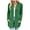 Green, variant on Women's Cardigans Color Block Striped Soft Long Sleeve Coat Open Front Casual Slim Outwear with Pocket