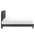 thumbnail image 3 of Modway Current Performance Velvet Twin Platform Bed in Charcoal, 3 of 10