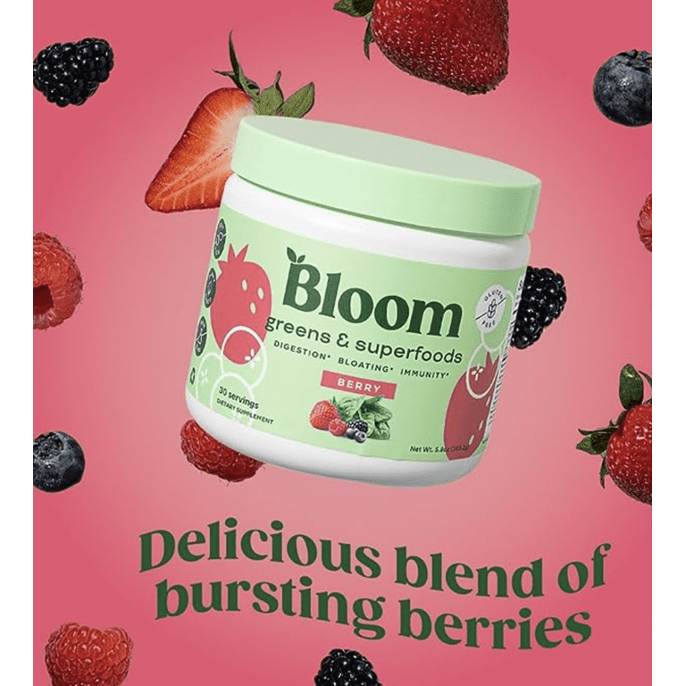 Bloom Nutrition Greens and Superfoods Powder for Digestive Health, Greens  Powder with Digestive Enzymes, Probiotics, Spirulina, Chlorella for  Bloating