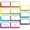 2" x 1", variant on Magnetic Name Tag Label, 55 PCS Dry Erase Reusable Blank Name Stickers White Reusable Magnets for Whiteboards Locker Fridge School Office Home (Each Measures 2" x 1")