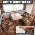 thumbnail image 2 of FOR U DESIGNS Owl Camo Print RV Dinette Cushion Covers Washable Sofa Furniture Protector Stretch RV Couch Cover Include 1 Backrest Covers and 1 Bench Covers, 2 of 7