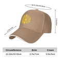 thumbnail image 3 of Sunflower Paw Print Unisex Sandwich Cap Classic Baseball Capunisex Adjustable Casquette Dad Hat, 3 of 5
