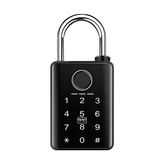 Waterproof Smart Electronic Padlock Fingerprint IC Card Password Lock for Home Warehouse Garage ,Keyless Entry Design