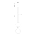 thumbnail image 2 of PD15518-BG-Kuzco Lighting-Elixir - 8W LED Pendant-17.75 Inches Tall and 4 Inches Wide-Brushed Gold Finish, 2 of 2