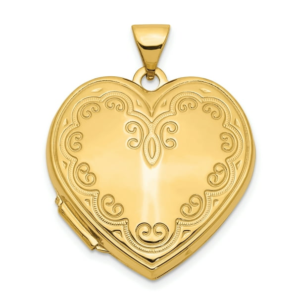 Icecarats 14k Heart Locket Pendant Charm Com - 14k Heart Locket Pendant Icecarats 14k Heart Locket Pendant Charm Com - 14k Heart Locket Pendant