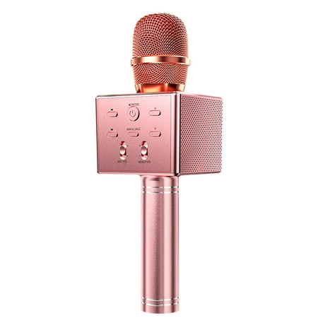 Wireless Karaoke Microphone Aluminum Alloy Handheld Multifunction 3 ...