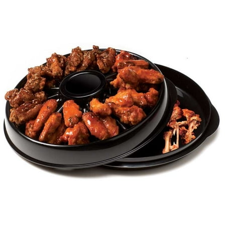 Snack Daddy Chicken Wing Party Tray W/ Opening for Bones ...