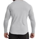 thumbnail image 3 of Camiseta de manga larga para hombre empalme de cuello redondo talla grande Fitness, 3 of 8