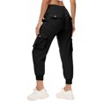 thumbnail image 2 of ZZwxWA Womens Athletic Hiking Cargo Joggers Pants Outdoor Workout Lightweight Quick Dry Stretchy Drawstring Y2K Trousers, 2 of 7