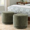 thumbnail image 2 of Better Homes & Gardens Elsie Swivel Ottoman, Forest Green, 2 of 5