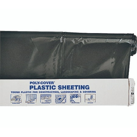 

Gardner Bender ECM Orgill Poly 6X10-B Poly Film 6 Mil Plastic Black Polyethylene Film 10 By 100 Foot