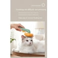 thumbnail image 4 of [One Button Hair Removal] Pet Grooming Brush, Pumpkin Shaped Cat Comb For Shedding Hair, Long & Short Haired Dogs, Cats & Rabbits, 4 of 13