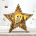 thumbnail image 4 of XWSHYW Decoraciones Navideñas Nuevos Adorning Madera Decoraciones Papá Noel Muñeco de Nieve, 4 of 5