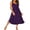 Deep Purple, variant on Sleeveless Nightgowns for Women Long Night Gown Pleated Full Length Sleepwear Tank Sleep Dress Slit Dress