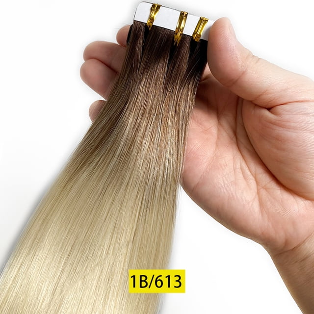 Typpkmm ExtensióN De Cabello Humano Ruso De Doble Dibujo Europeo