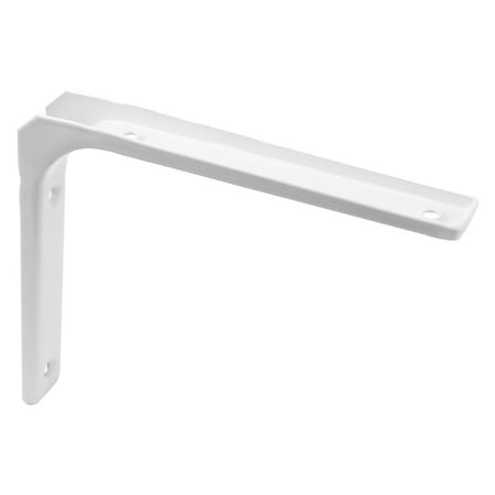 Metal L Shaped Wall Hanging Brace Shelf Brackets Support White 15cm x ...