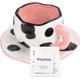 thumbnail image 3 of Cow Mug, Ceramic Coffee Mug with Saucer Set, Cute Cup Unique Irregular Design for Office and Home, Dishwasher and Microwave Safe, 10oz/300ml for Latte, 3 of 4