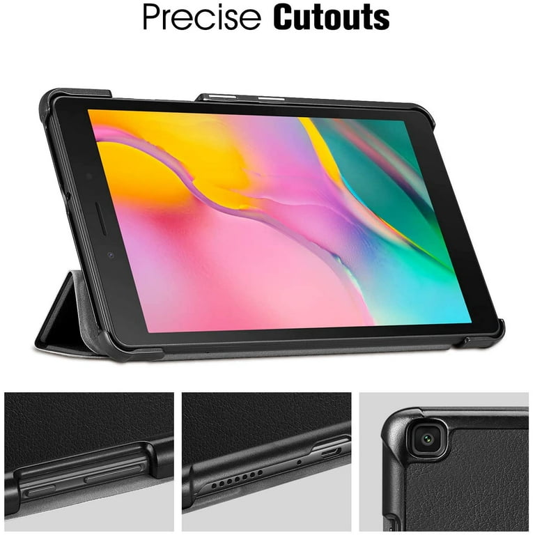 Fintie Case for Samsung Galaxy Tab A 8.0 2019 Without S Pen (SM-T290 /  SM-T295), Tri-Fold Stand Cover, Black