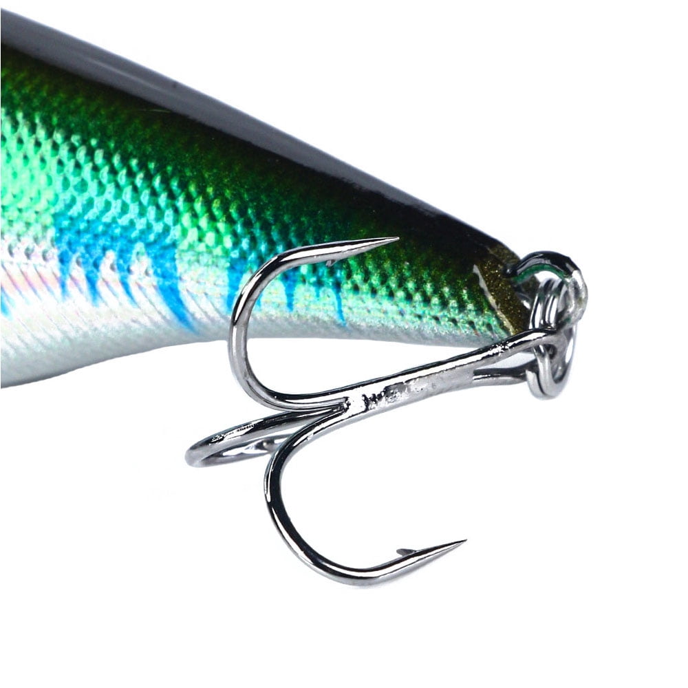 HENGJIA Fishing Lures Large Hard Bait Minnow VIB Lure with Treble Hook Life-Like Swimbait Fishing Bait Popper Crankbait Sinking Lure for Trout Bass Walleye Redfish