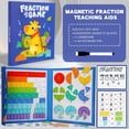 thumbnail image 4 of Vwrxbz Magnetic Fraction Tiles Math Learning Manipulatives Educational Puzzle Kids, 4 of 6