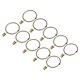 thumbnail image 1 of Anillos de cortina Uxcell con clips, 20 piezas de anillos de clip para cortinas, anillos de clip de 3 pulgadas (bronce), 1 of 5