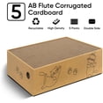 thumbnail image 3 of Cat Scratcher, 5 Packs in 1 Cardboard Box Cat Scratching Pad for Indoor Cats and Kitten, Cat Scratch Pad to Protect Furniture, Large Size, 3 of 6