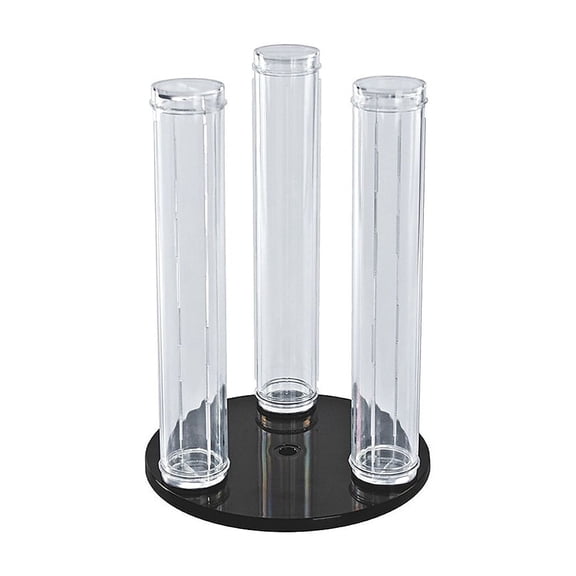 3-Pole Vertical Revolving Counter Bracelet Display. Overall Size: 12"H x 9"Dia.