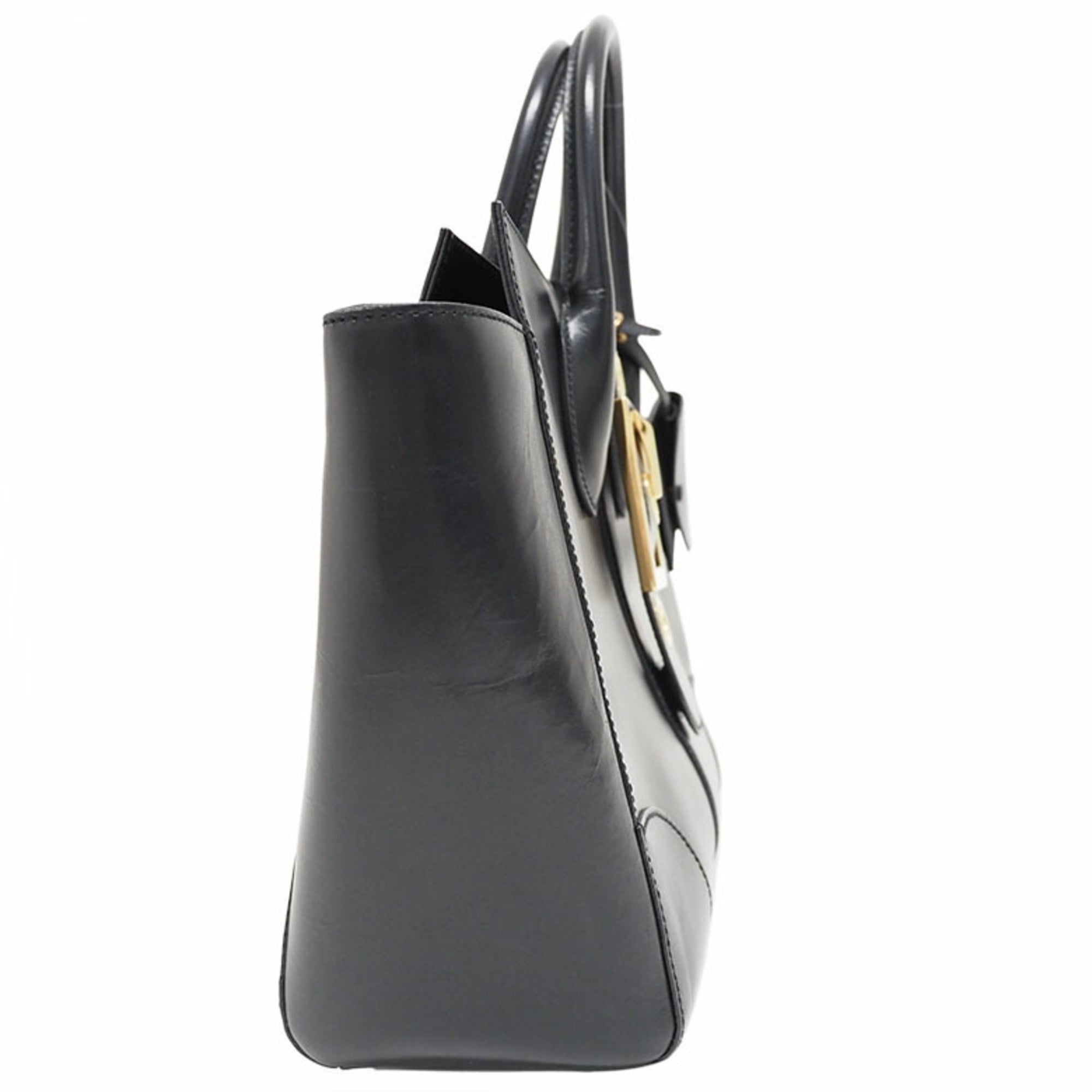 Gucci 黒 レザーハンドバッグ GUCCI - グッチ GUCCI ハンドバッグ レザー 黒 ブラック 170004