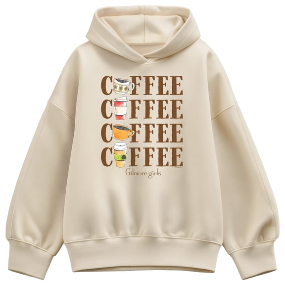 Gilmore Girls - Coffee Repeated - Women's Oversized Fleece Hoodie Sweatshirt