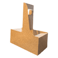 thumbnail image 3 of 2 Cup Carrier - Eco Friendly Heavy Duty Kraft Corrugate Paperboard Carrier, 3 of 4