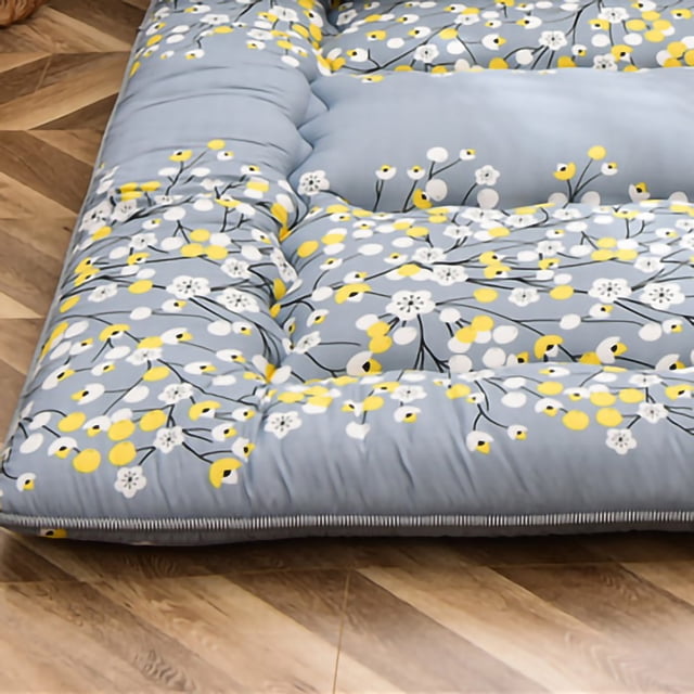 Colchoneta para dormir, colchón de suelo japonés de 0,9 x 2 m, colchón enrollable, colchón futón, fiable y duradero